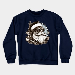 Retro Steampunk Santa Claus Crewneck Sweatshirt